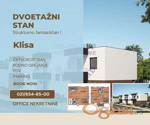 Ovaj luksuzni dvoetažni četvorosoban stan bez kosina nudi savršen balans elegancije, komfora i funkcionalnosti